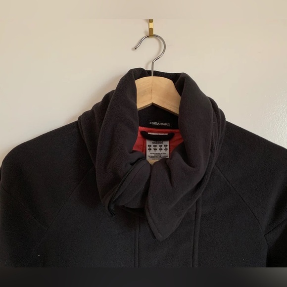 BLACK ADIDAS CLIMAWARM FLEECE JACKET - Picture 3 of 5